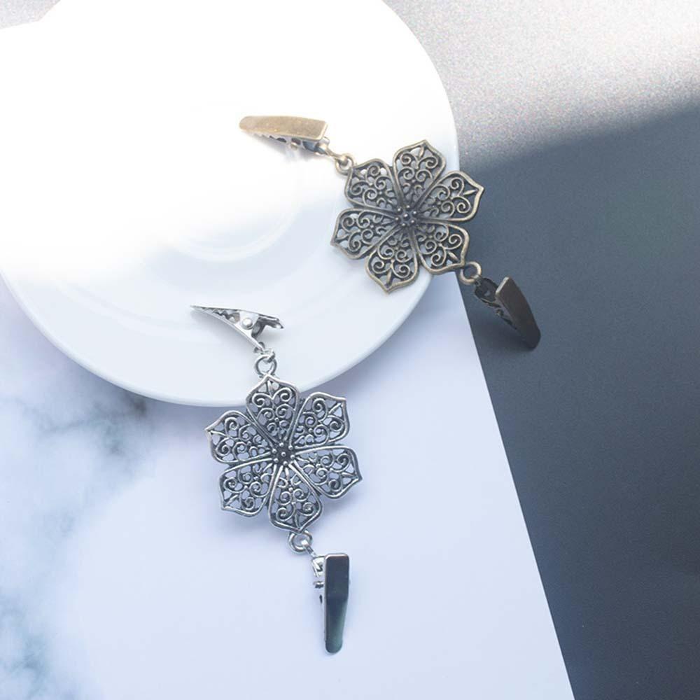 VANES1 Kẹp Cài Khăn Choàng Hình Hoa Và Chim Rỗng Cho Nữ