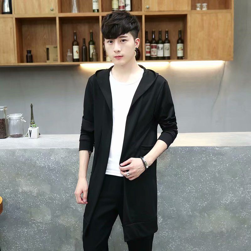Áo Khoác Dáng Dài Qua Gối Phong Cách Hàn Quốc Thời Trang Xuân Hè Cho Nam