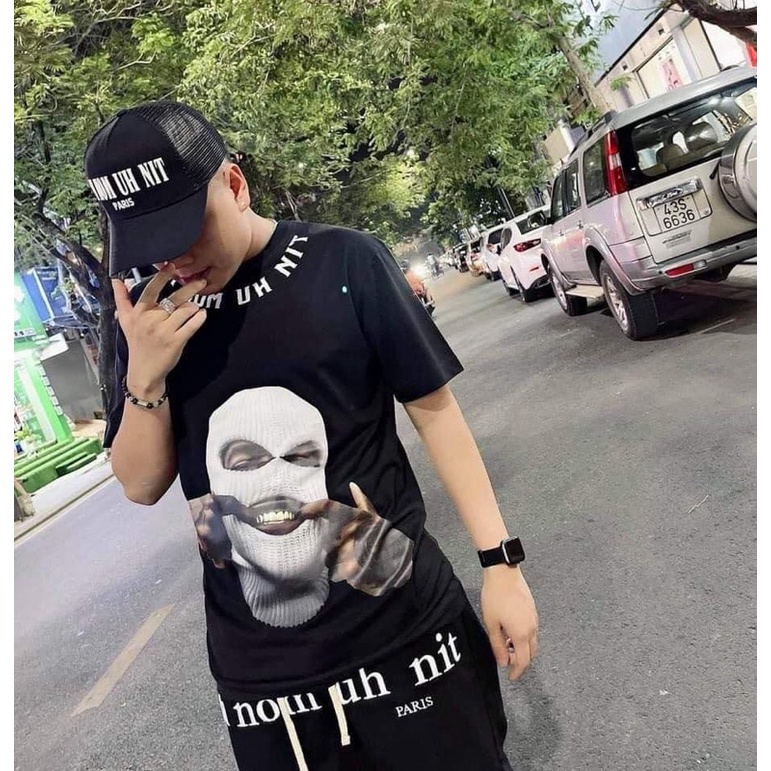 Bộ thun hè nam mặt ninjia , set đồ thể thao nam chất cotton dày mịn thoáng mát thấm hút mồ hôi đủ size sẵn 2 màu