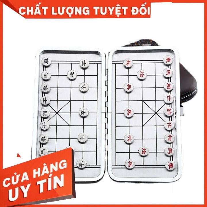 Bàn cờ tướng nam châm mini gấp gọn.