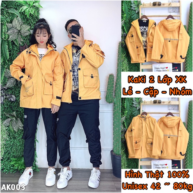 🌈𝐆𝐈𝐀́ 𝐗𝐔̛𝐎̛̉𝐍𝐆💢003 Áo Khoác Kaki - Hàng  2 Lớp Hàng Shop. Hottrend - Unisex - Couple - Giá Rẻ | BigBuy360 - bigbuy360.vn