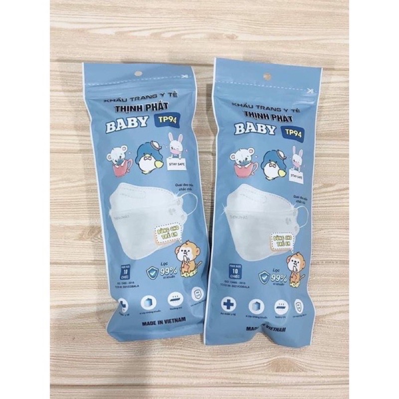 [03 - 08 tuổi] Khẩu trang 4 lớp kháng khuẩn KF94 công nghệ Hàn Quốc