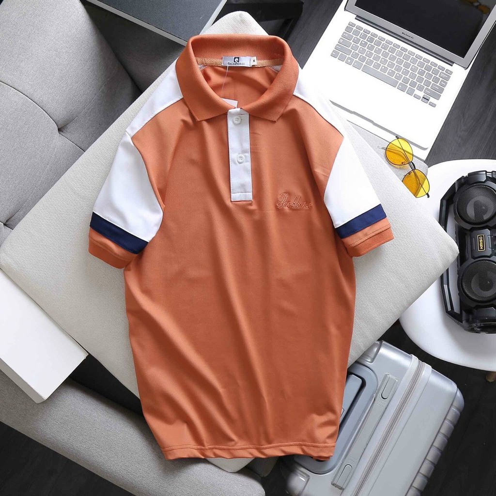 Áo polo nam PackHorse Signature phối màu 3M - Chất liệu poly cao cấp form regular fit, thoải mái cho mùa hè