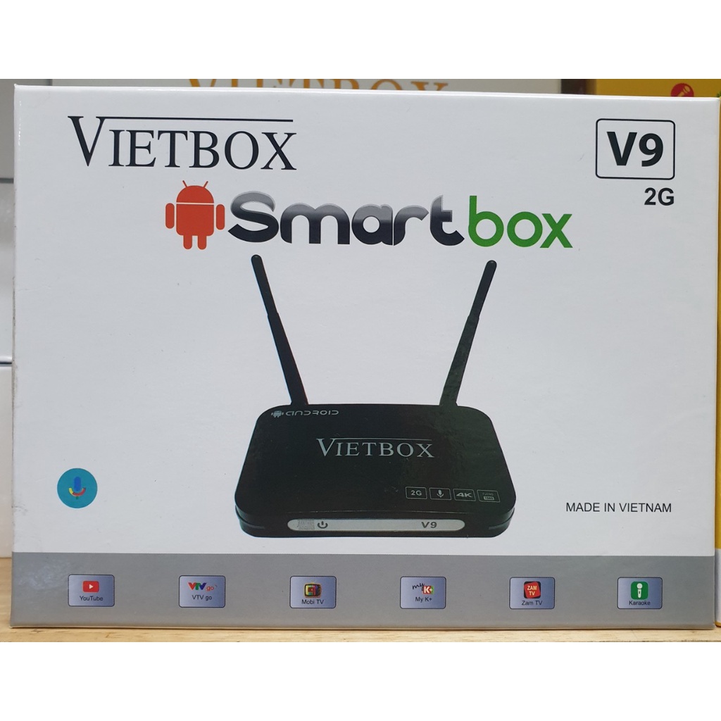 ANDROID BOX 2G - VIETBOX V9 - BIẾN TIVI THƯỜNG THÀNH TIVI THÔNG MINH
