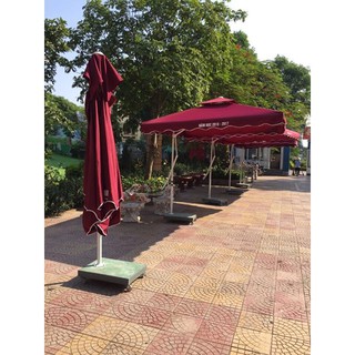 Dù lệch tâm vuông 2,5M (Dù cafe, dù sân vườn)