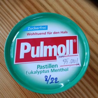 Kẹo ngậm pulmoll hương bạc hà