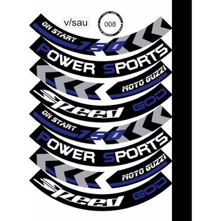 Tem dán full vành dán mọi loại xe màu xanh đen xám, tem mâm trùm xe máy 16 miếng full 2 bánh trước sau. Decal trùm vành