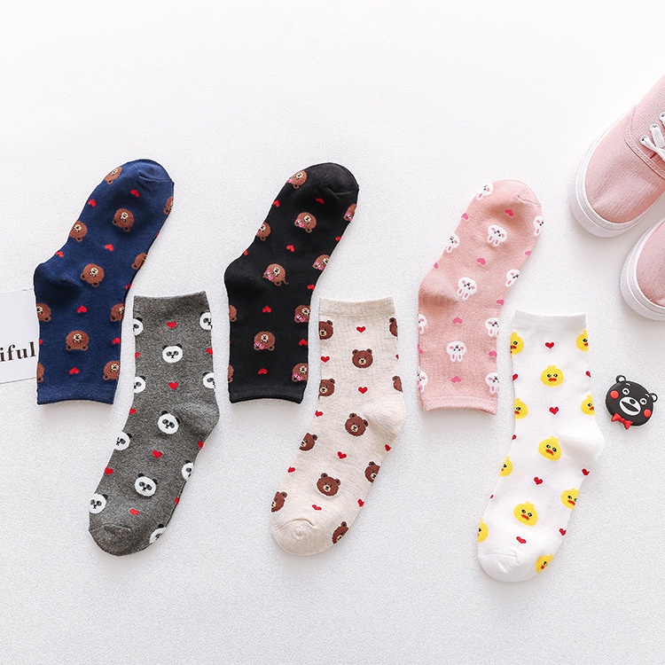 Cute women's cotton socks Women's socks