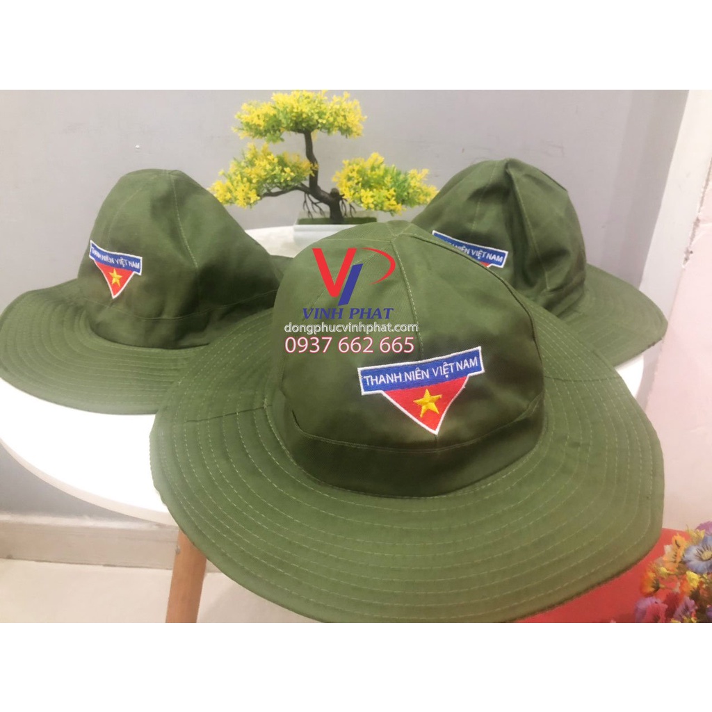 Mũ Nón Tai Bèo Thanh Niên Việt Nam Logo Thêu Nón Tai Bèo Tình Nguyện Giá Rẻ