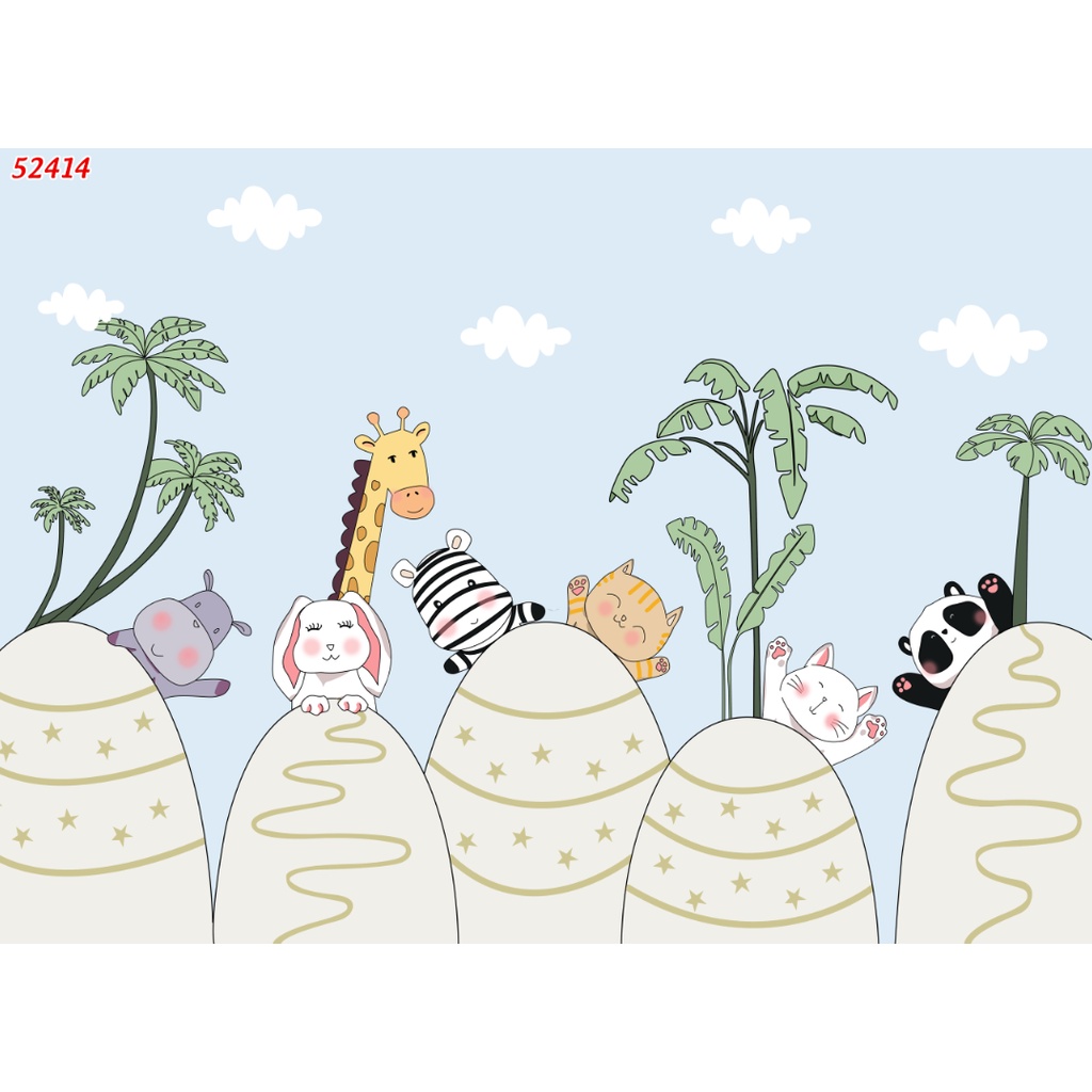 Tranh Dán Tường Giành Cho Trẻ Em Khổ Lớn HÌNH ẢNH DỄ THƯƠNG