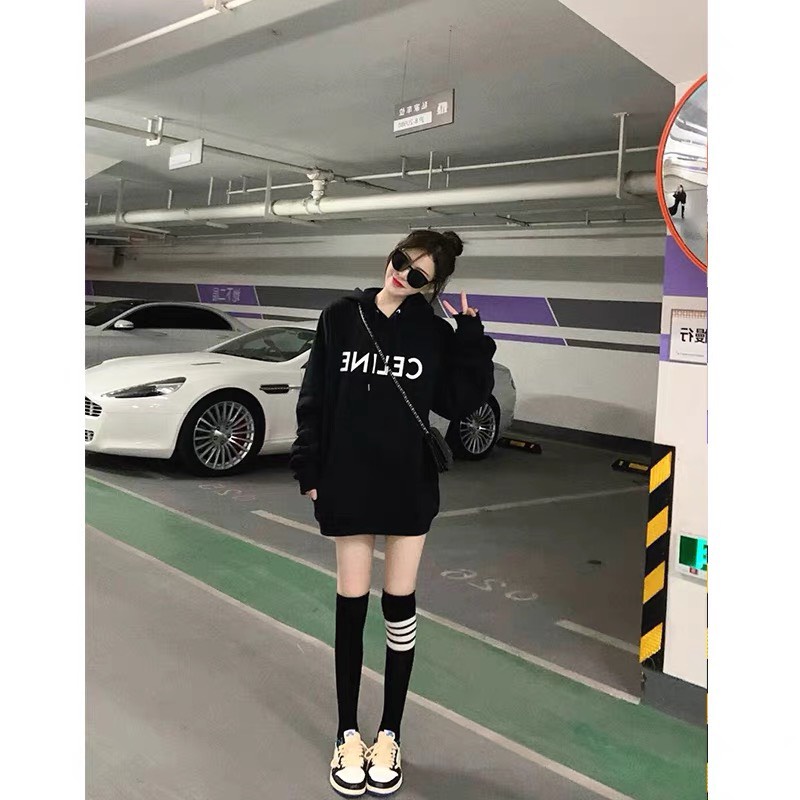 Áo Hoodie Celine Form Rộng, Nam Nữ Unisex - Áo Chất Nỉ Bông 100% Cotton | BigBuy360 - bigbuy360.vn