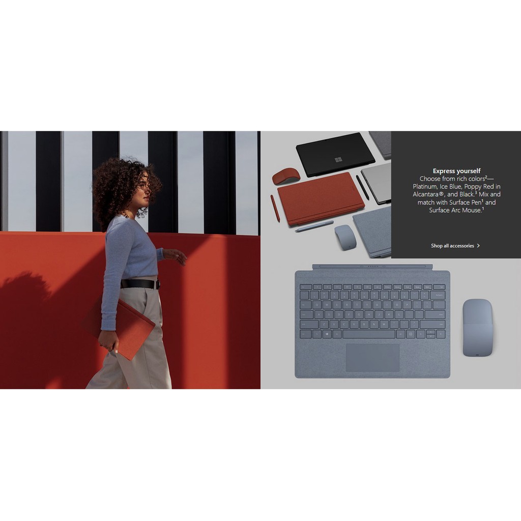 [Mã SKAMPUSHA7 giảm 8% đơn 250k]Bàn phím Surface Pro 3,4,5,6,7 Signature Type Cover 2020