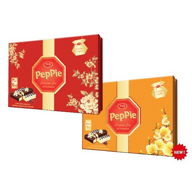 [ TẾT ] 01 Hộp x 26 thanh (468gr) Bánh phủ socola kem bơ sữa Richy Peppie công nghệ Thuỵ Sĩ (Date: 11/2021)