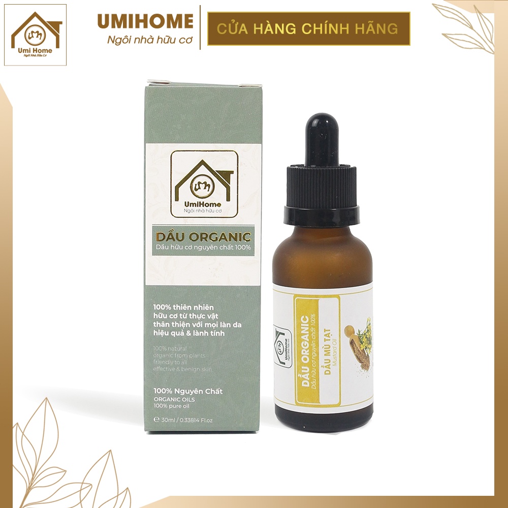 Dầu Mù Tạt hữu cơ UMIHOME nguyên chất 30ml
