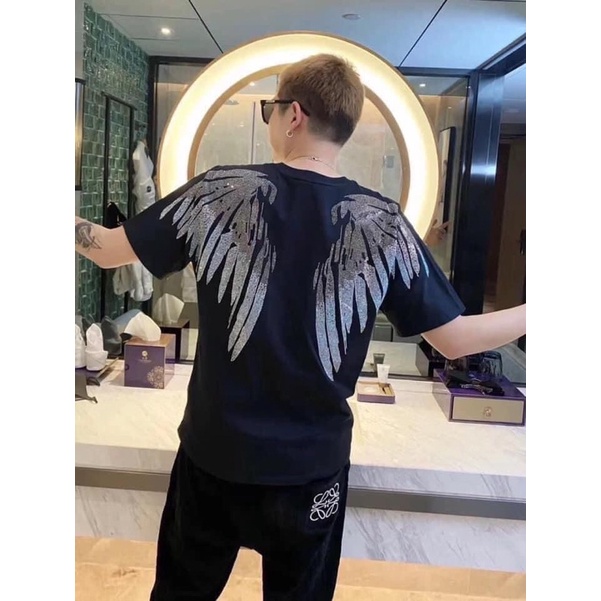 ⚡️ 𝐅𝐑𝐄𝐄 𝐒𝐇𝐈𝐏 ⚡️Áo Phông Nam Mc Burlon hoạ tiết cánh chim scap new