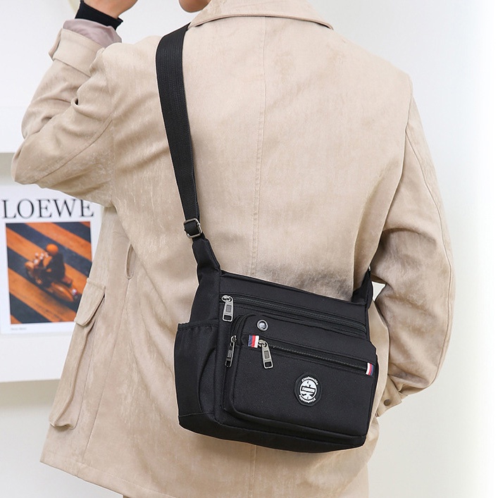 Túi Đeo Chéo Nhiều Túi Chất Liệu Vải Bố kj123