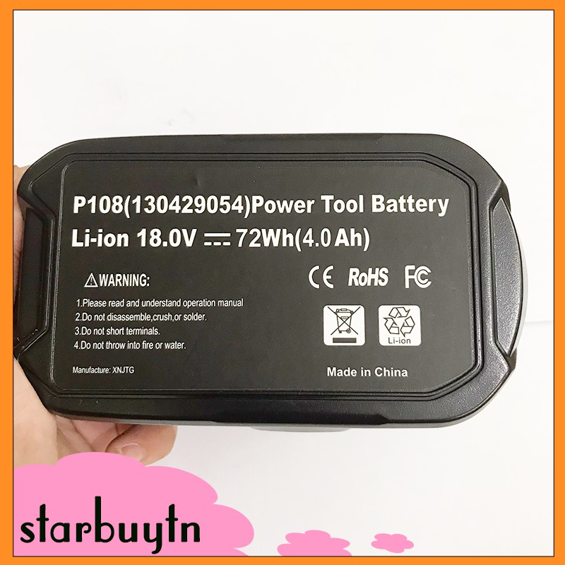 Pin ryobi 18v 4ah hàng mới