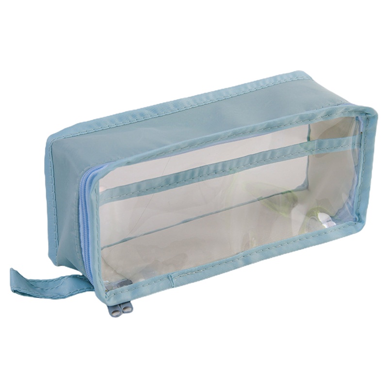 Seng Túi Đựng Bút Chì Vệ Sinh Phối Khóa Kéo Đáng Yêu Trong Suốt Dành Cho Du Lịch Trẻ Em Người Trẻ