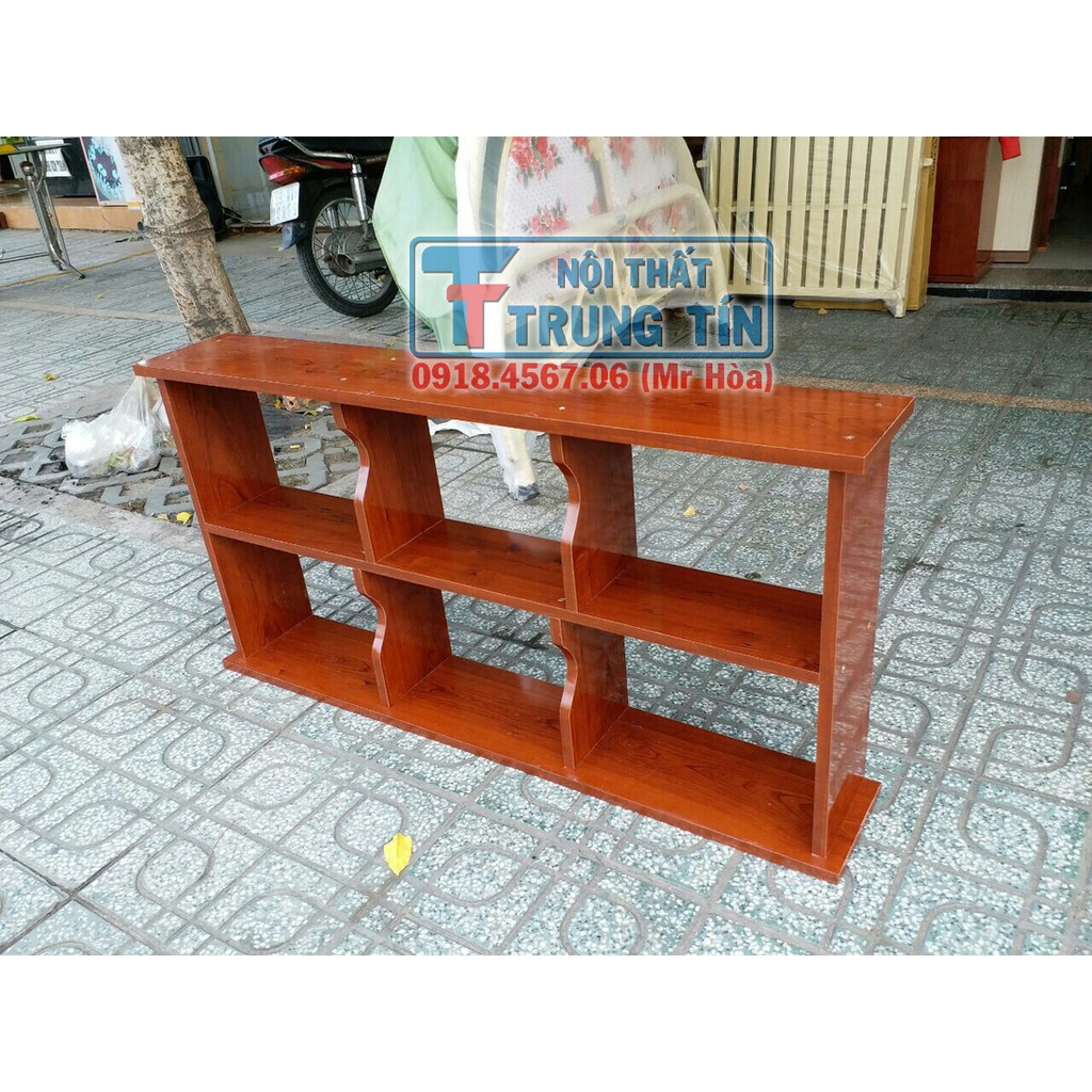 Kệ sách treo tường, ngang 1m2, màu nâu