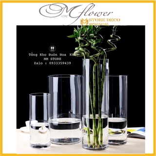 Lọ cắm hoa thuỷ tinh ,lọ ống trơn cắm hoa deco nhà cửa, bình hoa cỏ lau, lọ cắm hoa siêu xinh