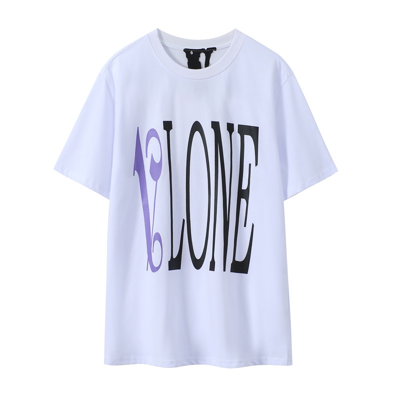 Áo thun tay ngắn cổ chữ V in chữ ITEM VLONE dài 3m thời trang cho cặp đôi