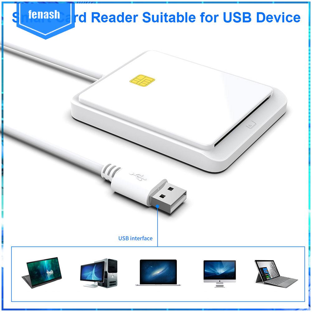 ✪Đầu Đọc Thẻ Thông Minh USB 2.0 Cho Ngân Hàng CAC IC ID Bank SIM Bank Windows 7 8 10 Vista