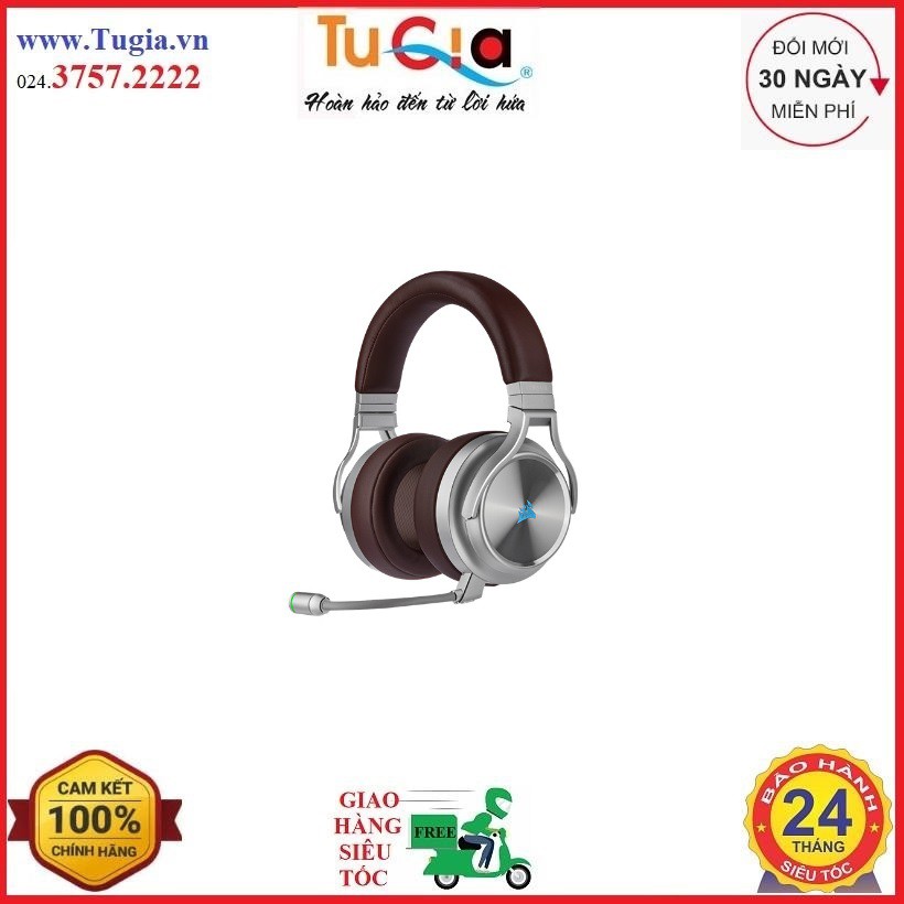 Tai nghe không dây Corsair Virtuoso RGB SE 50mm 7.1 Surround Slipstream Wireless