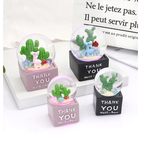 Quả Cầu Tuyết Có Đèn Phát Sáng Nhiều Hình Cute - Quà Lưu Niệm, Quà Tặng Sinh Nhật Ý Nghĩa