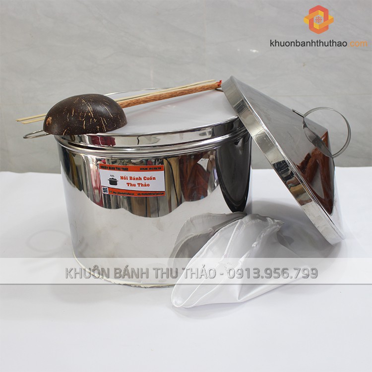 Bộ nồi bánh cuốn truyền thống Bahato 34cm