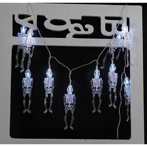 [ HCM - Sale tồn kho ] đèn led dây gồm 20 bóng hình bộ xương dùng trang trí lễ halloween