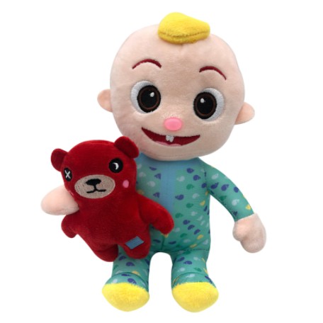 {Ready Stock}Big Sale ,Kawaii Musical Cocomelon Toys Plushie Doll Cocomelon JJ Bear with Sound Educational Stuffed Toys Music Kids Toys Baby Gifts