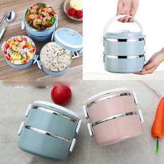 Cặp lồng 2 tầng lúa mạch lõi inox tiện lợi