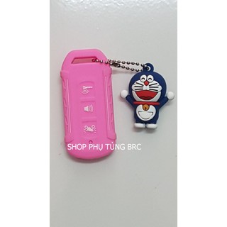 { Hai sọc} Bao da 2 sọc SMARTKEY 3 nấc công tắc DORAEMON ( bao da 2 sọc kèm hình Doraemon).
