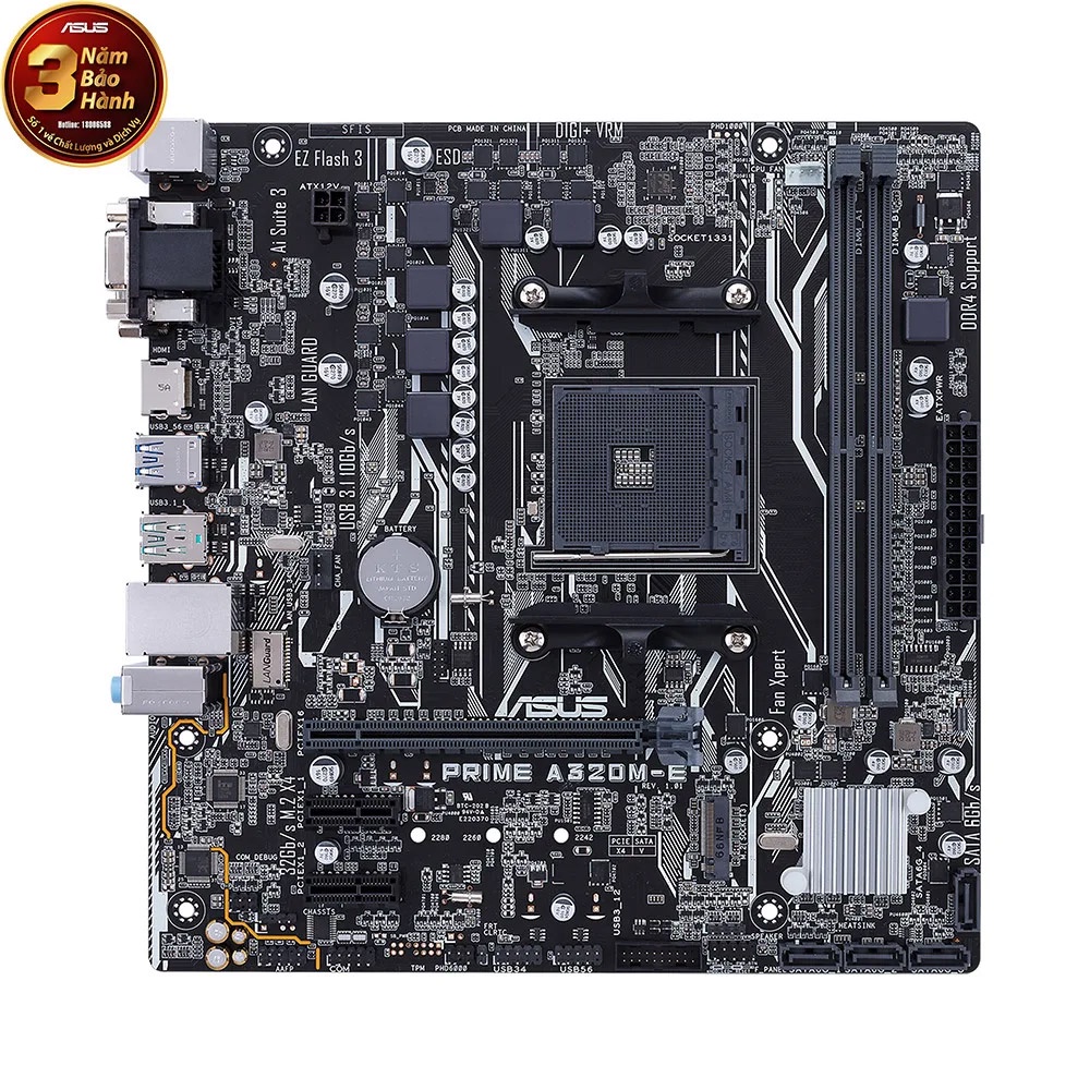 [Mã ELMALL10 giảm 10% đơn 500K] Bo mạch chính/ Mainboard Asus Prime A320M-E