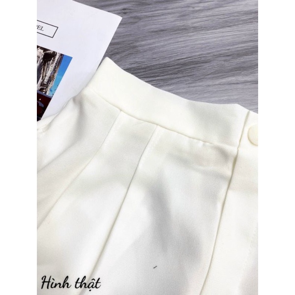 Quần short lưng cao xếp ly mẫu new Hot Tw2