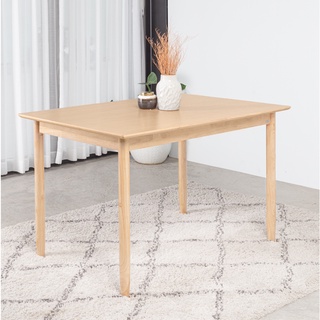 Bàn Ăn Gỗ Sồi Tự MOHO MILAN 901 Màu Gỗ Tự Nhiên & Đen