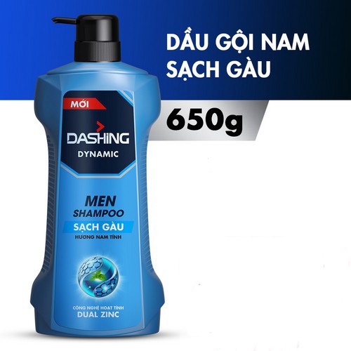 Dầu Gội Sạch Gàu, cho tóc chắc khỏe Cho Nam Giới Dashing Dynamic Men Shampoo 650g