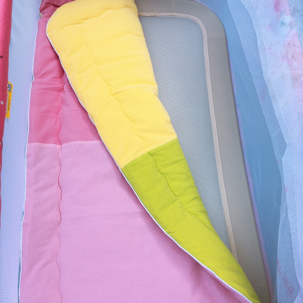 Nệm lót nôi điện 2 mặt phối màu Cho bé