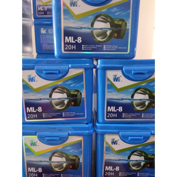 Đèn đội đầu chống nước ML-8 thắp sáng 20h.