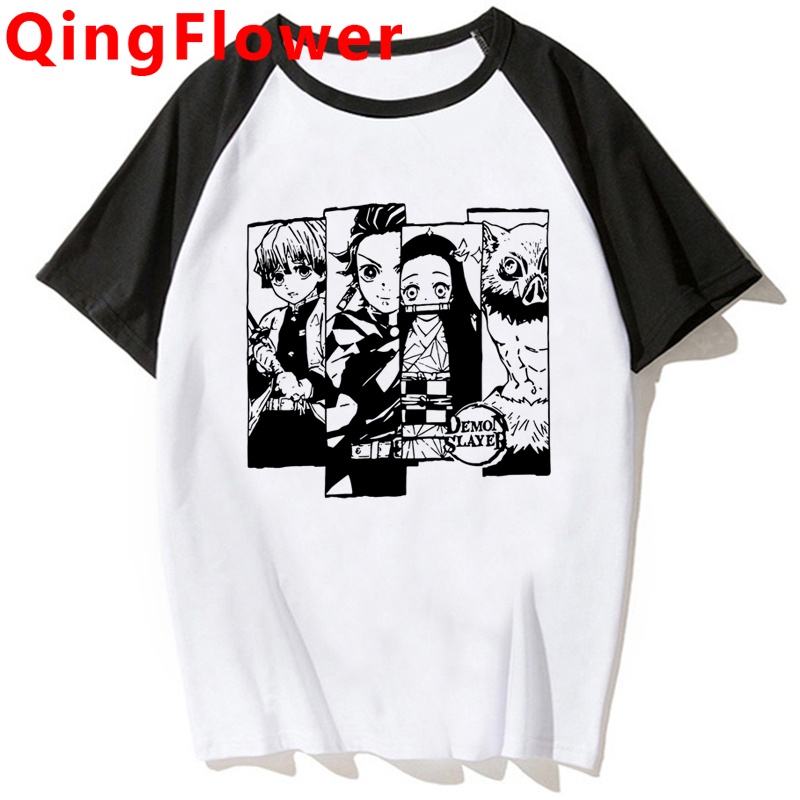 Áo nam Tay Ngắn In Hình Nhân Vật Anime Demon Slayer Zenitsu Dễ Thương