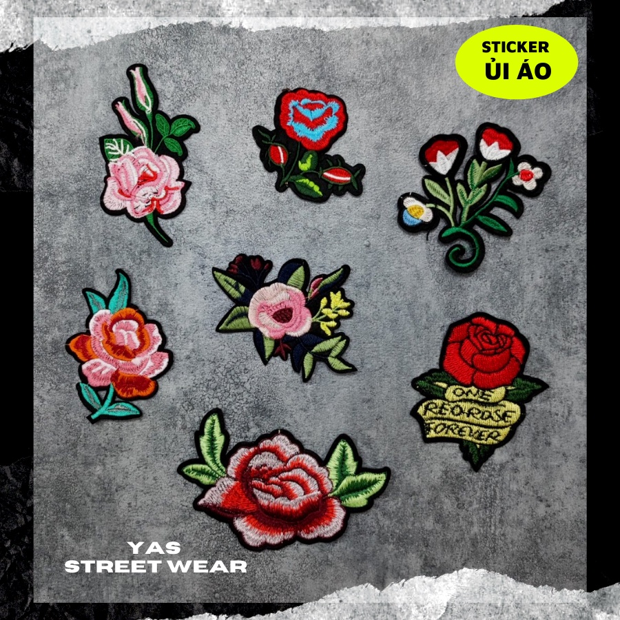 Sticker vải thêu cao cấp - CÓ SẴN KEO ỦI,Patch ủi dùng làm miếng vá Quần Áo,áo phao,BALO,quần jogger, đồ jeans, giày dép