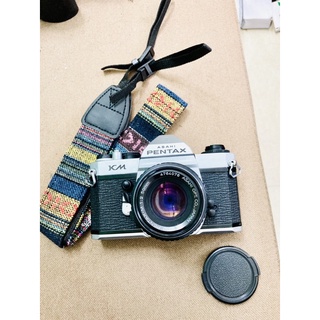 Máy ảnh chụp film Pentax KM + lens SMC Pentax 50mm f2 ngàm pentax K