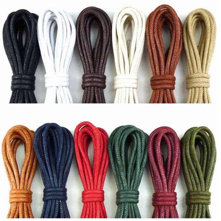 Dây giày sáp tròn cho giày da, giày tây, giày thời trang, giày oxford 100cm