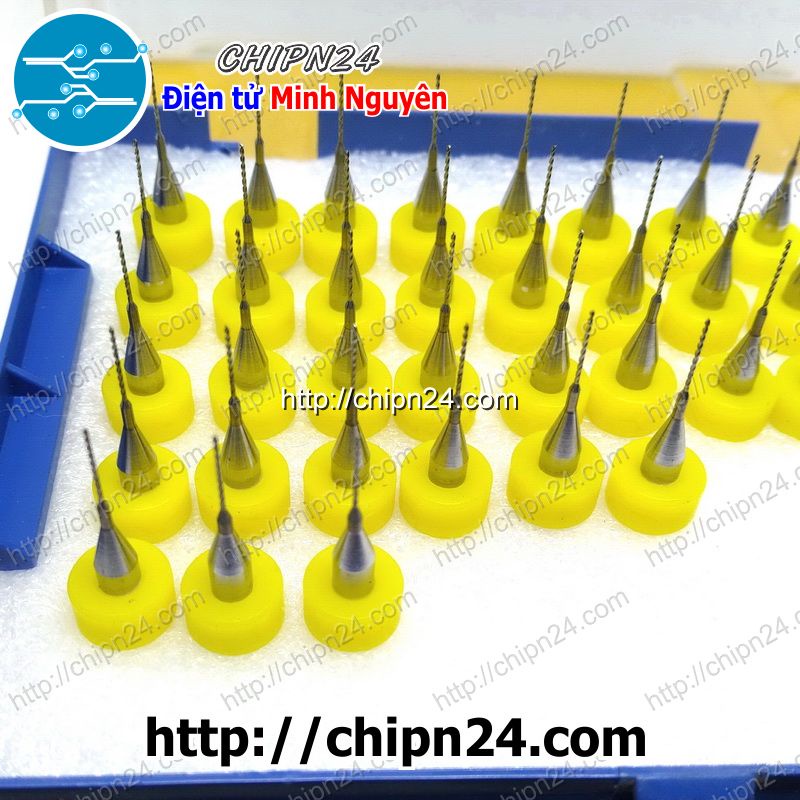 [2 CÂY] Mũi khoan mạch in CNC 0.4mm (Mạch điện tử, PCB)