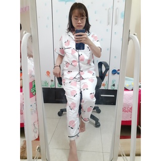 (Ngẫu nhiên) Pizama áo cộc quần dài (40~60kg)