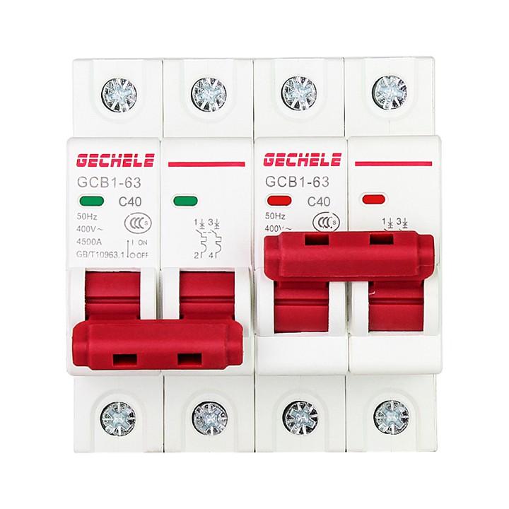 Át đảo chiều 40A 2P 220V Gechele, át chuyển nguồn, cầu dao đảo chiều