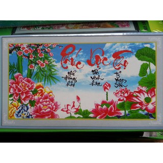 Tranh đính đá phúc lộc thọ H805