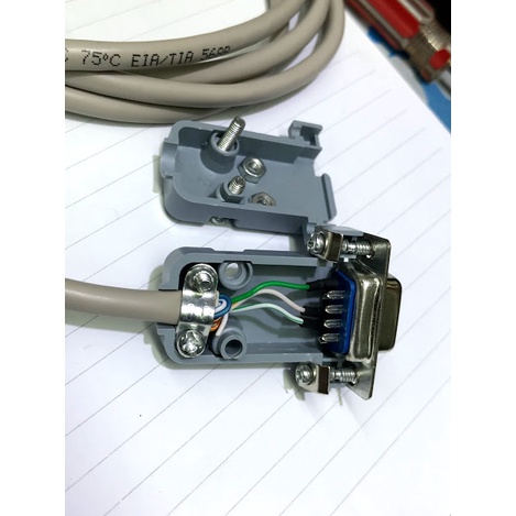 đầu com rs232 9 chân , đầu đực và đầu cái không có dây kèm