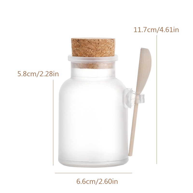 (Hàng Mới Về) Lọ Đựng Muối Tắm Dạng Tròn 200ml Tiện Dụng