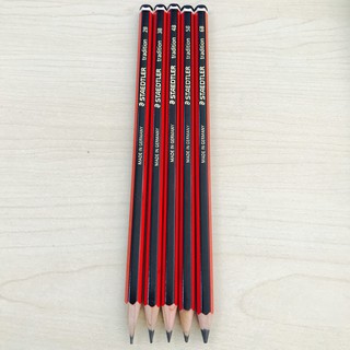 Bút chì chuốt cao cấp staedtler 110 2b 3b 4b 5b 6b đỏ đen